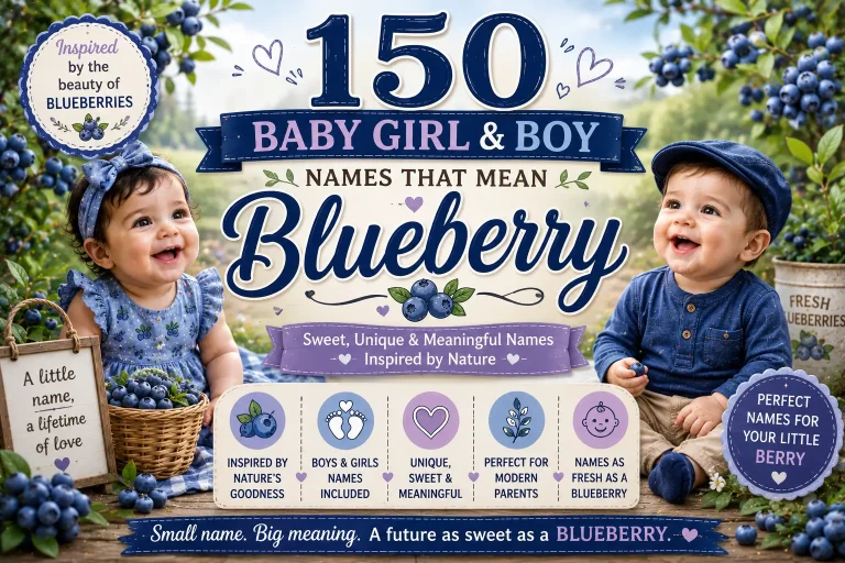 150 Baby Girl & Boy Names That Mean Blueberry