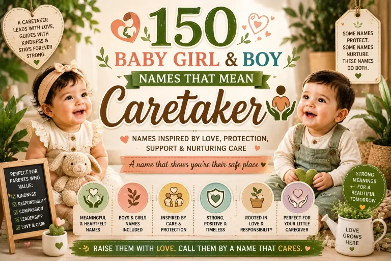 150 Baby Girl & Boy Names That Mean Caretaker