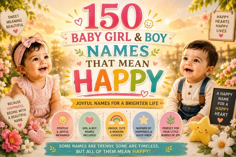 150 Baby Girl & Boy Names That Mean Happy