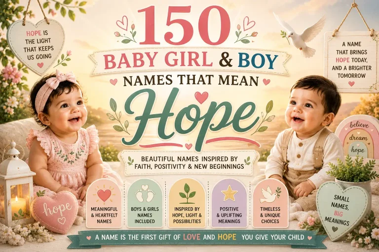 150 Baby Girl & Boy Names That Mean Hope
