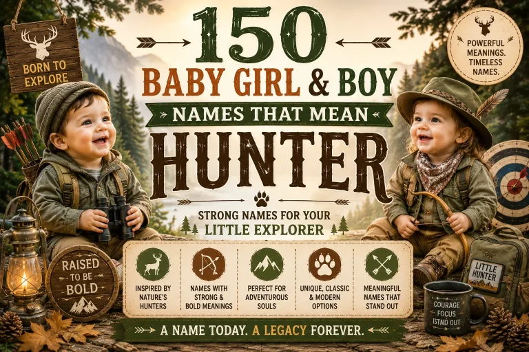 150 Baby Girl & Boy Names That Mean Hunter