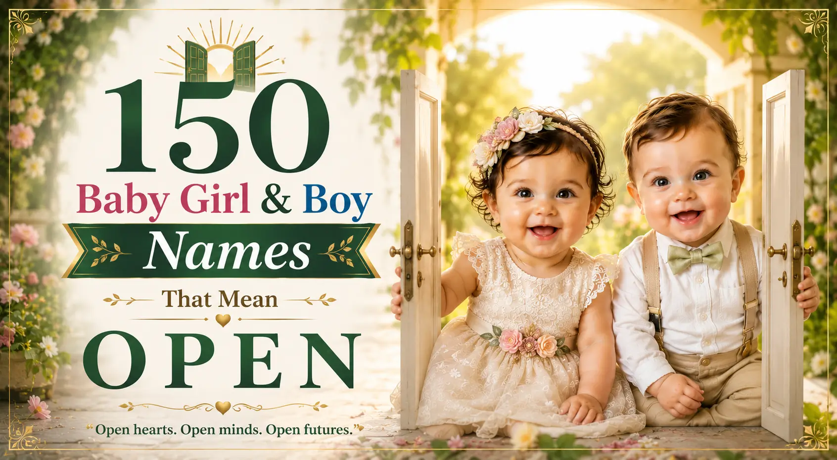 150 Baby Girl & Boy Names That Mean Open