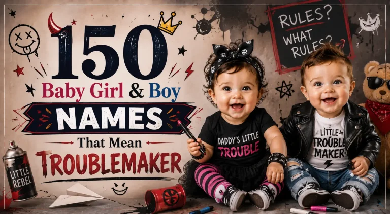 150 Baby Girl & Boy Names That Mean Troublemaker
