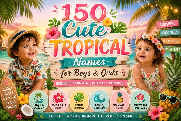 150 Cute Tropical Names for Boys & Girls