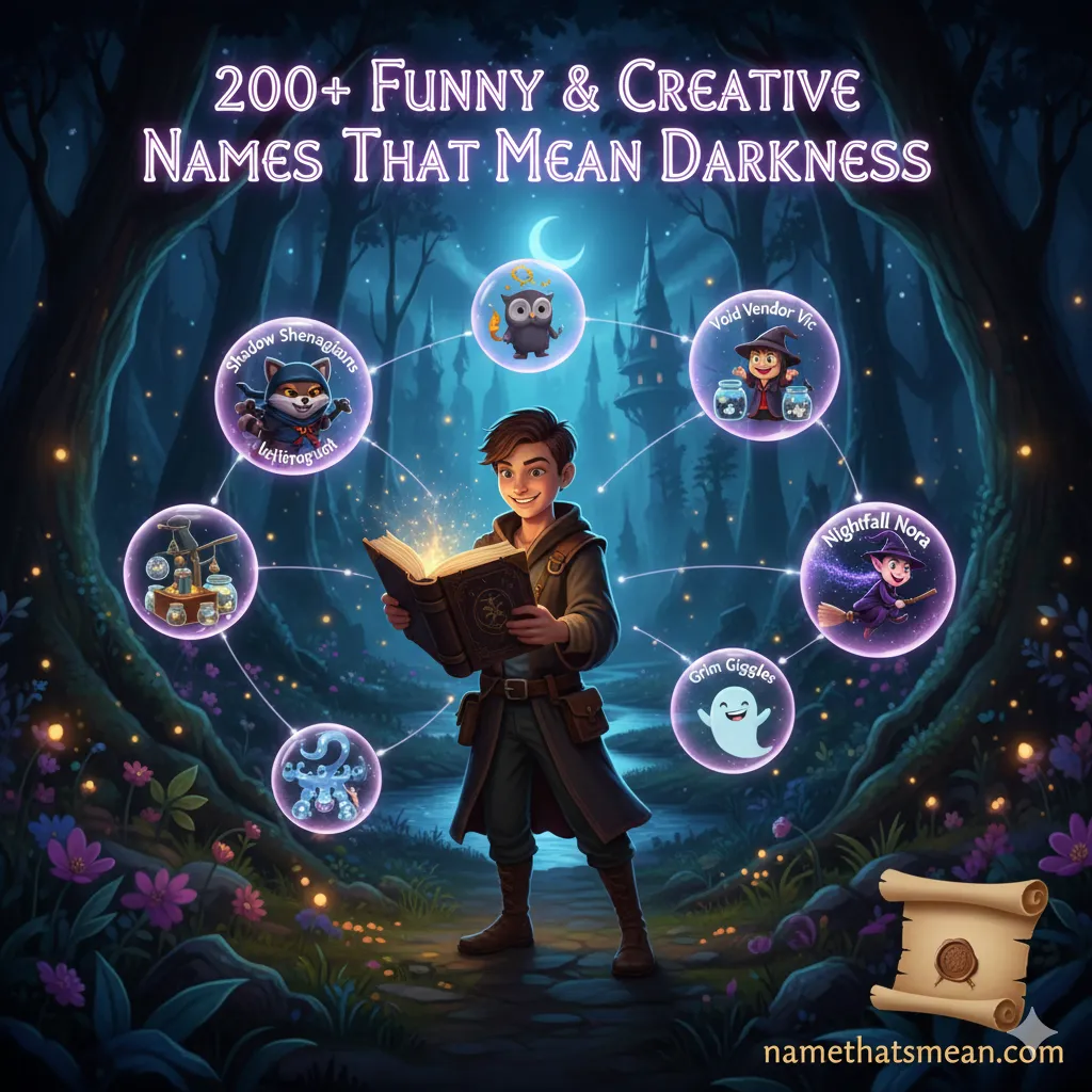 Names That Mean Darkness