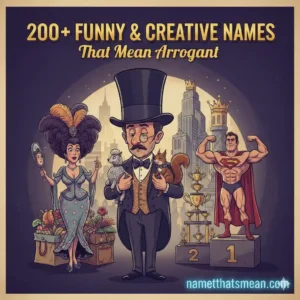 Names That Mean Arrogant