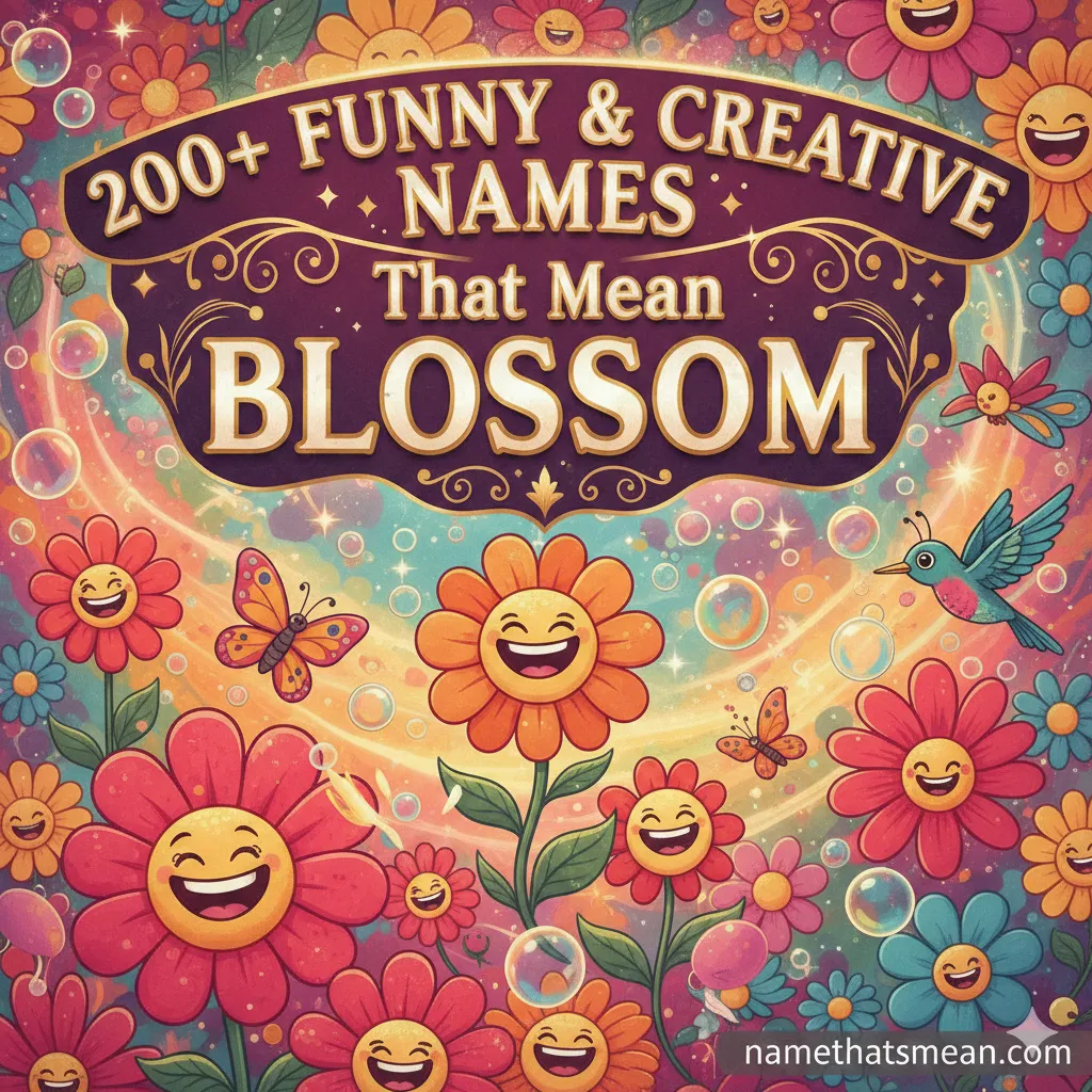 Names That Mean Blossom