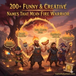Names That Mean Fire Warrior