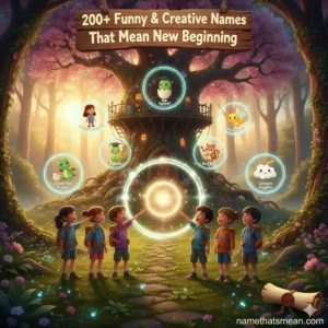 Names That Mean New Beginning