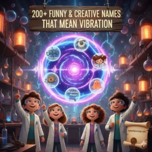 Names That Mean Vibration