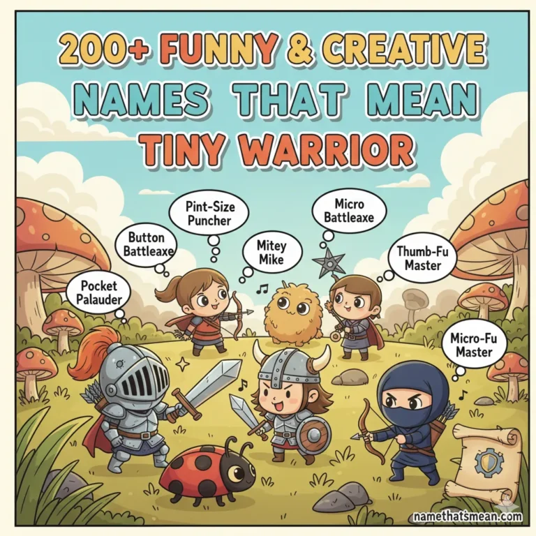 Names That Mean Tiny Warrior