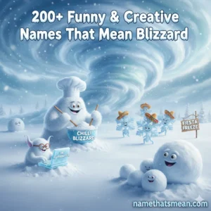 Names That Mean Blizzard