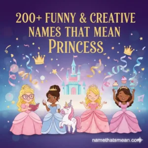Names That Mean Princess
