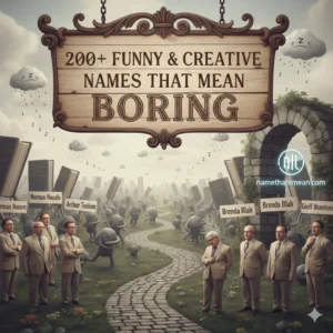 Names That Mean Boring