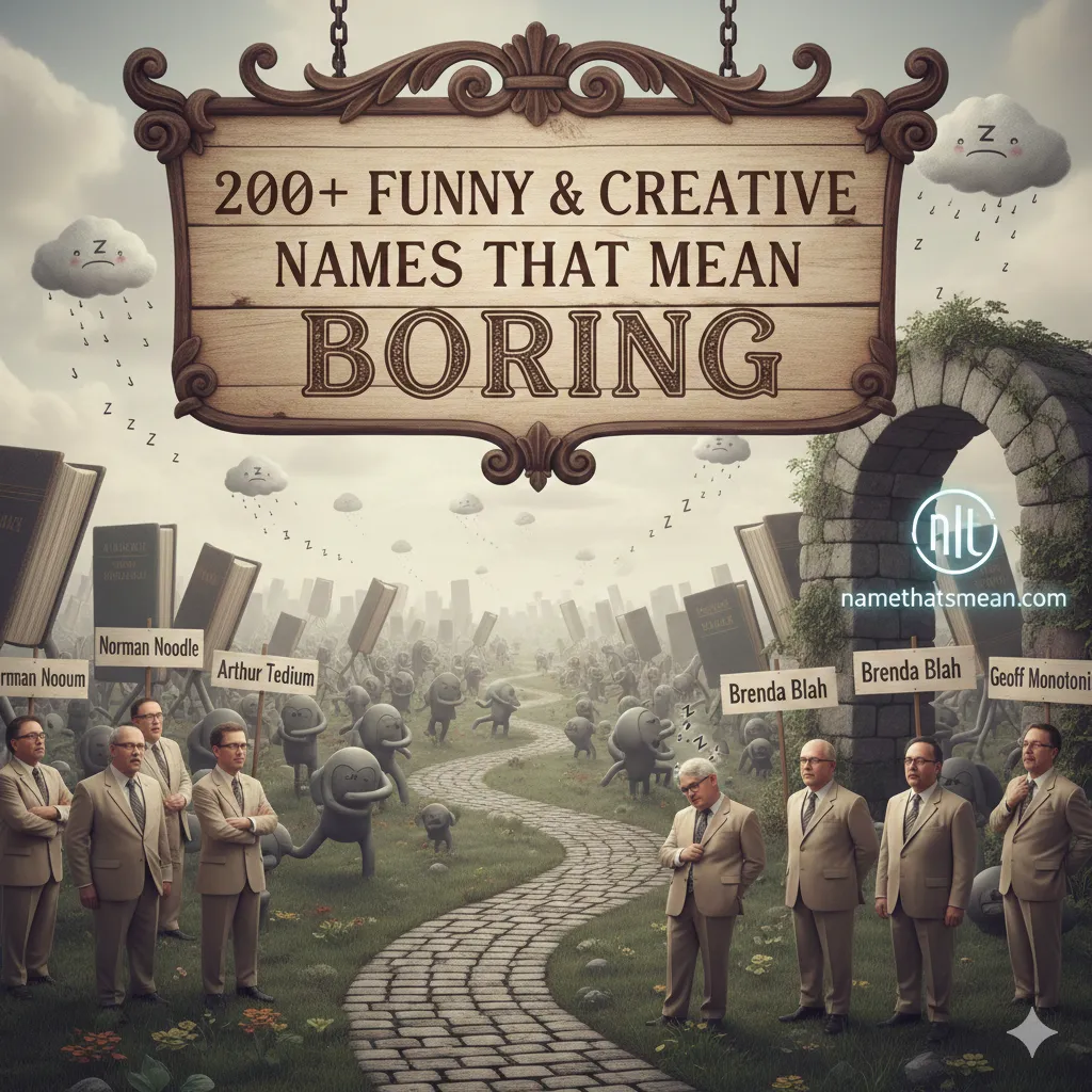 Names That Mean Boring