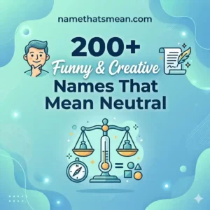 Names That Mean Neutral