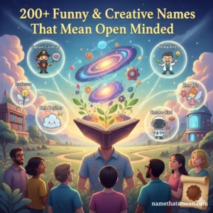 Names That Mean Open Minded