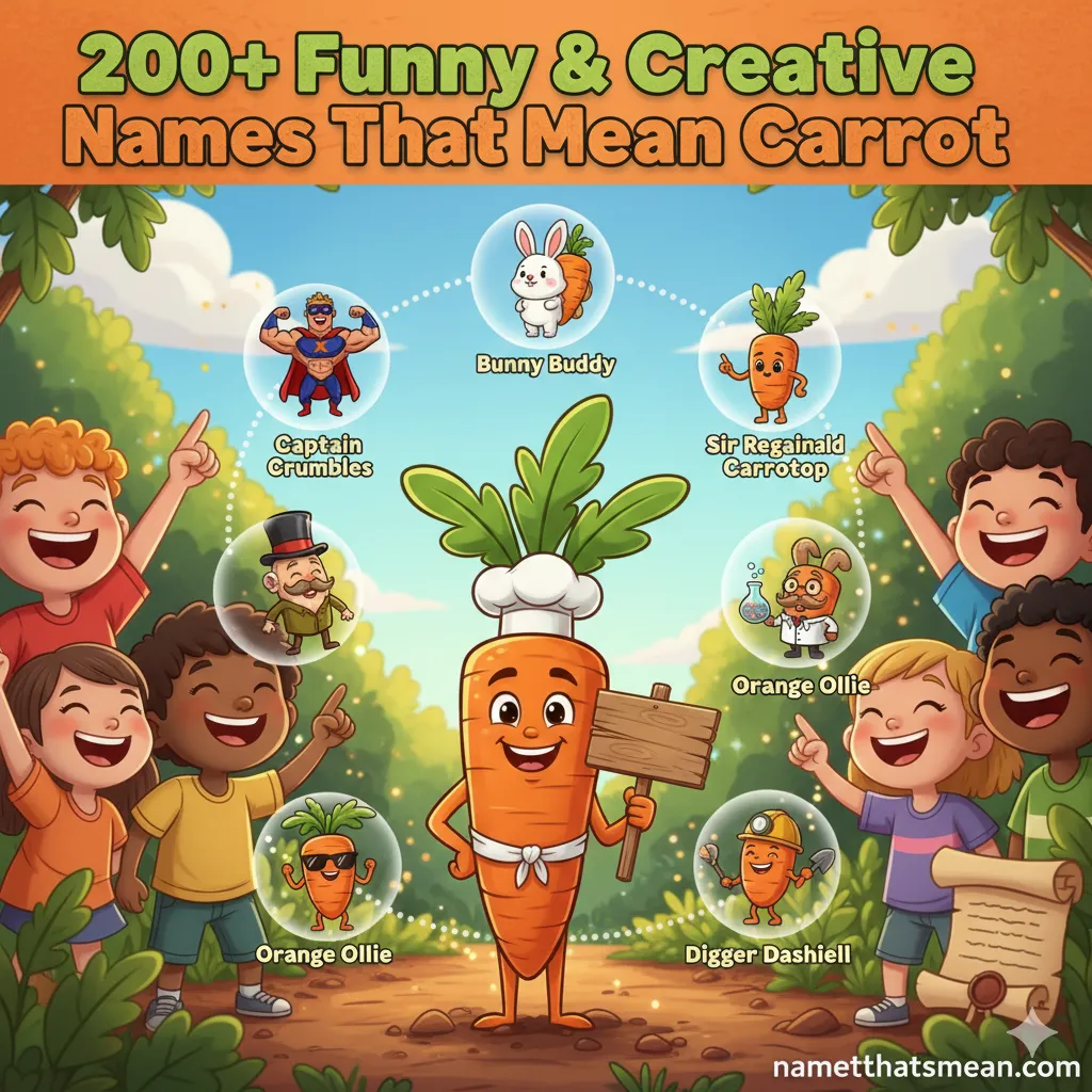 Names That Mean Carrot