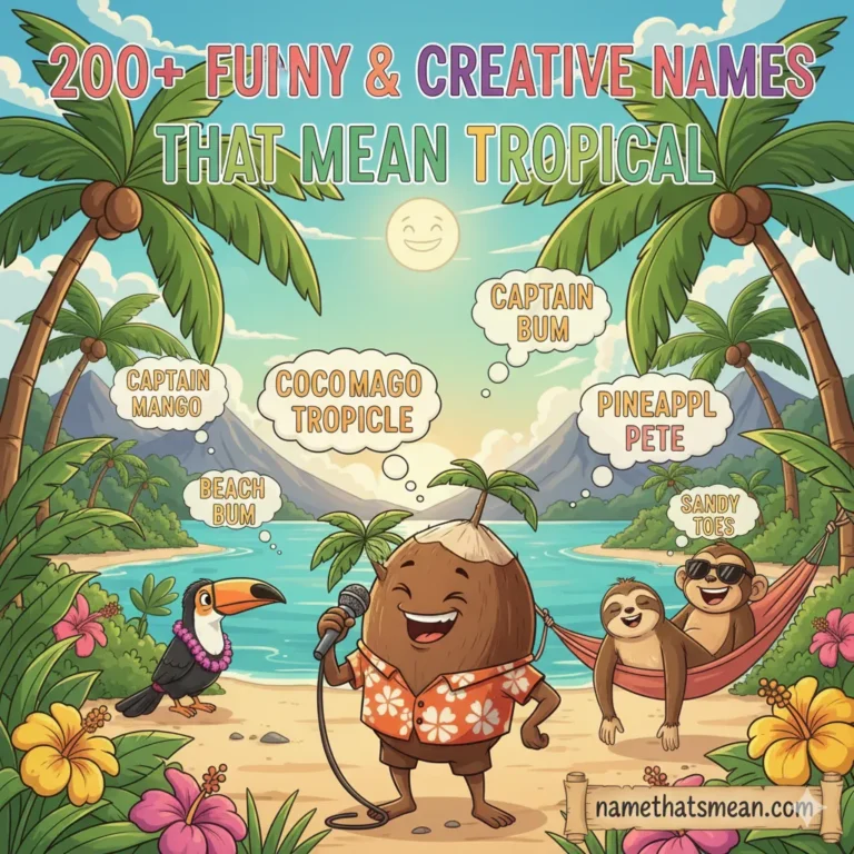 Names That Mean Tropical