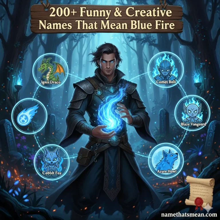 Names That Mean Blue Fire