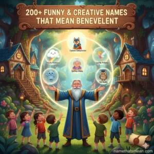 Names That Mean Benevolent