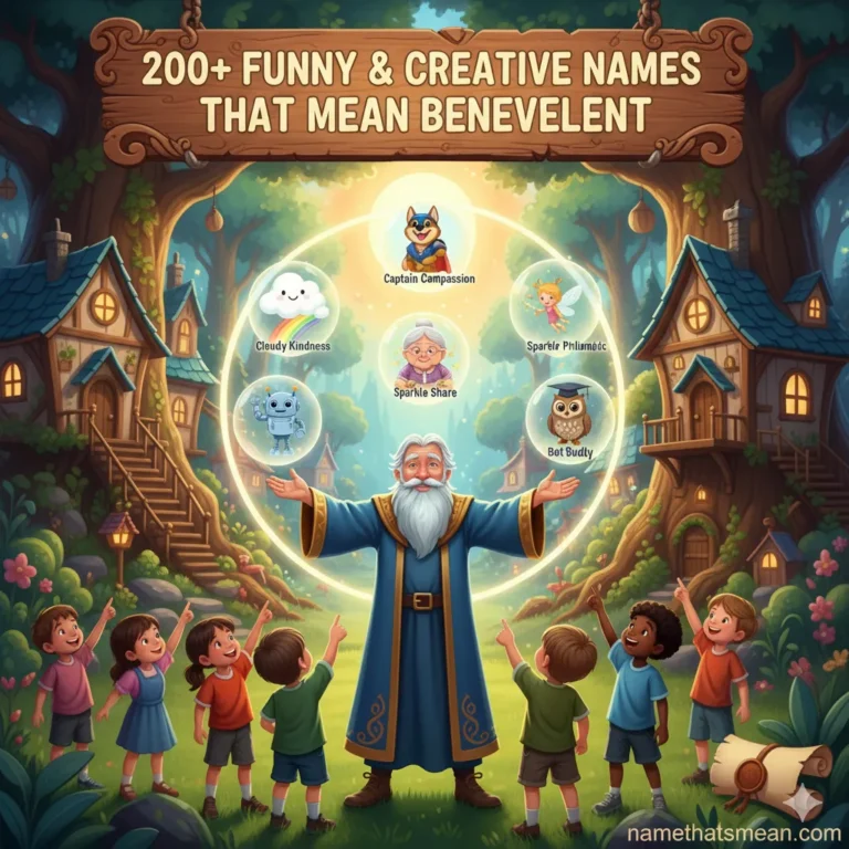 Names That Mean Benevolent