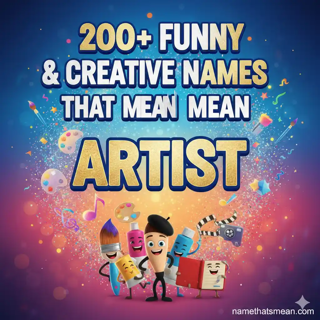 Names That Mean Artist