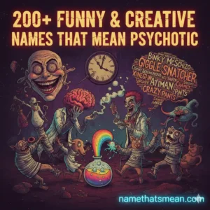 Names That Mean Psychotic