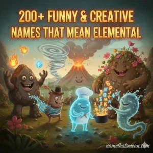 Names That Mean Elemental