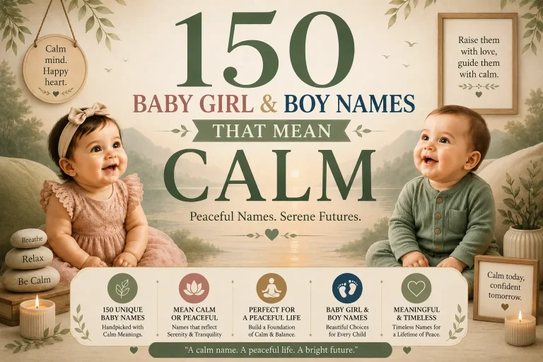 150 Baby Girl & Boy Names That Mean Calm