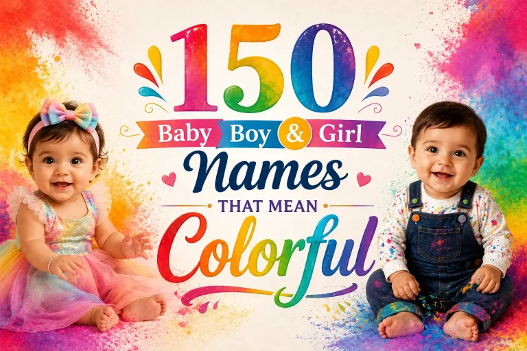 150 Baby Girl & Boy Names That Mean Colorful
