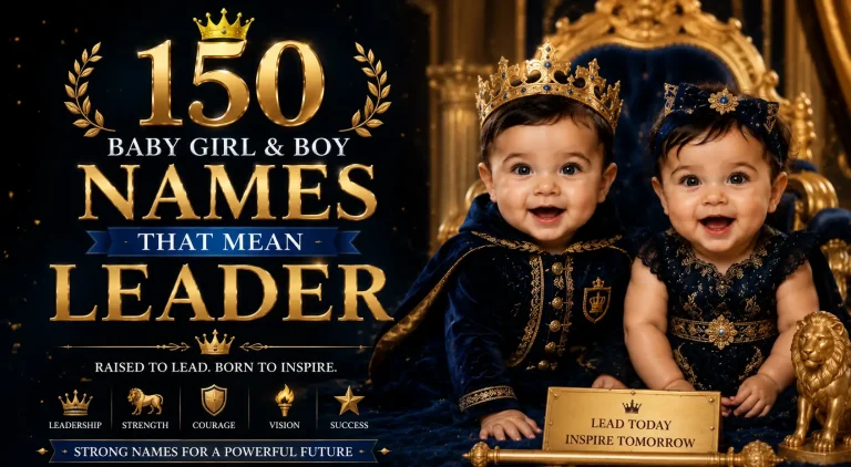150 Baby Girl & Boy Names That Mean Leader