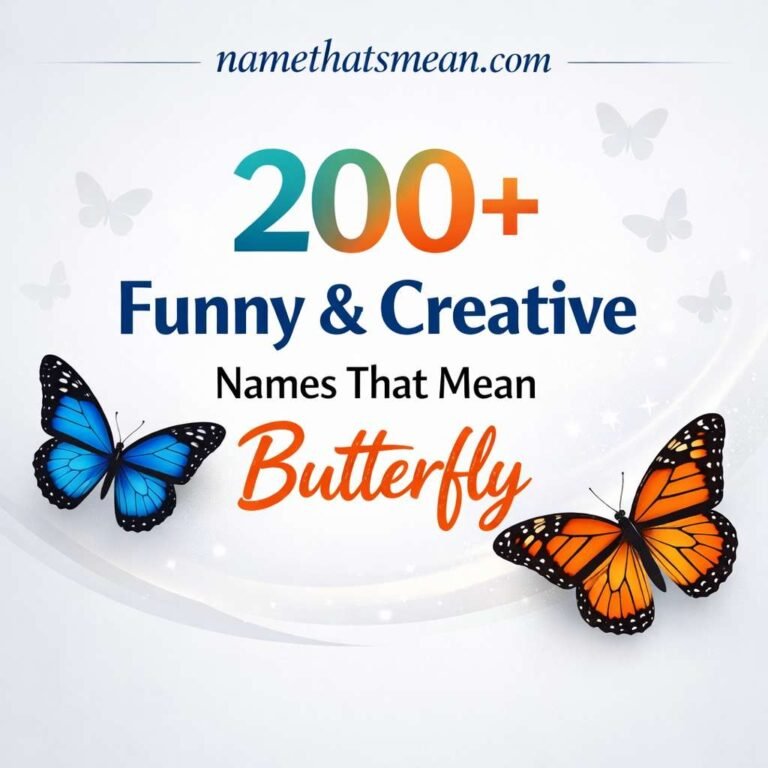 Names That Mean Butterfly