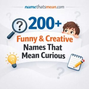 Names That Mean Curious