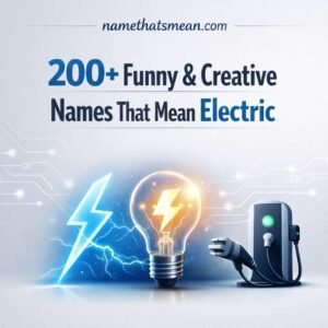 Names That Mean Electric