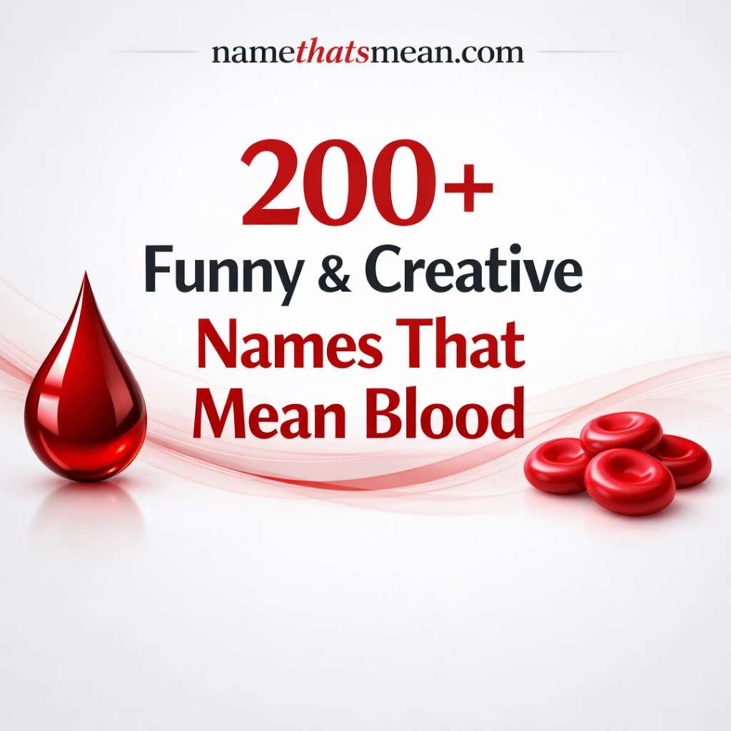Names That Mean Blood