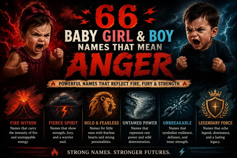 66 Baby Girl & Boy Names That Mean Anger
