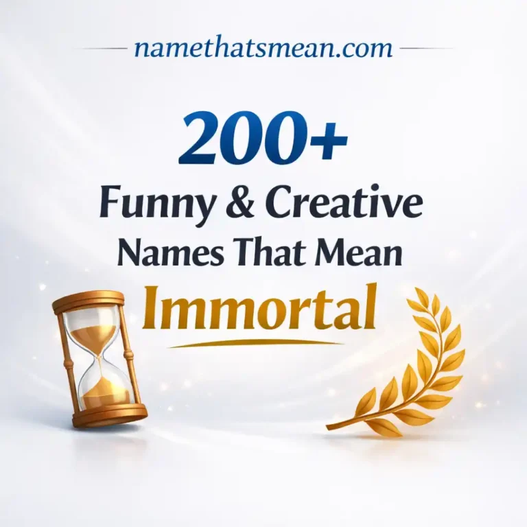 Names That Mean Immortal