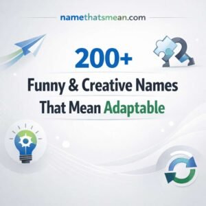 Names That Mean Adaptable