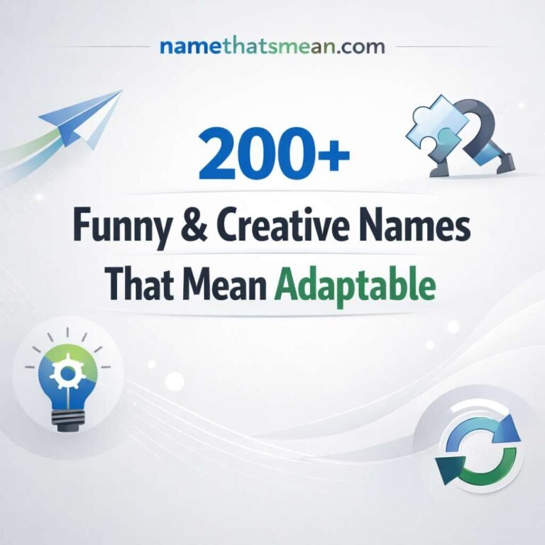 Names That Mean Adaptable