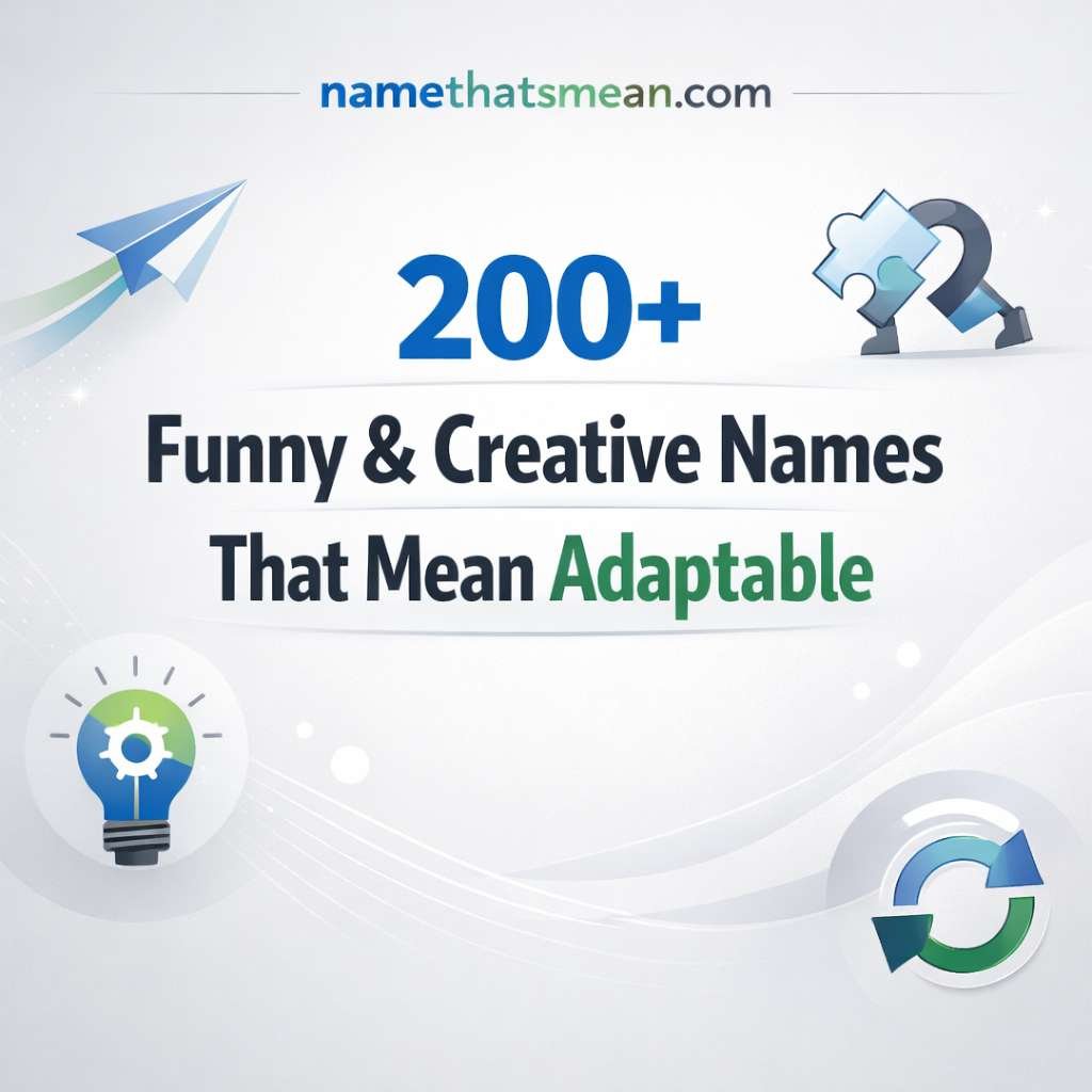 Names That Mean Adaptable