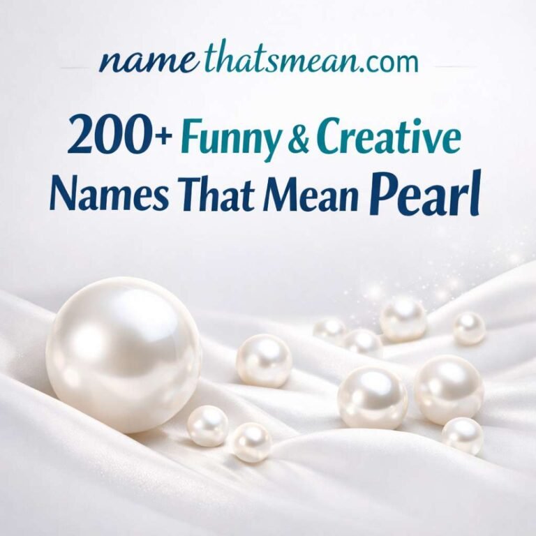 Names That Mean Pearl