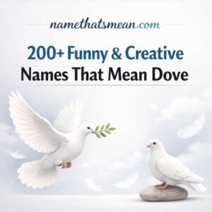 Names That Mean Dove