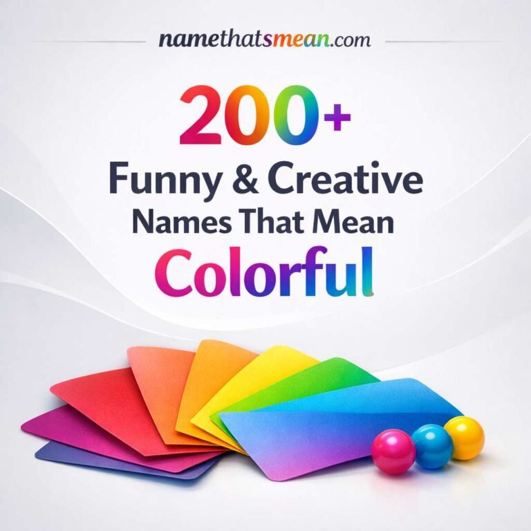 Names That Mean Colorful