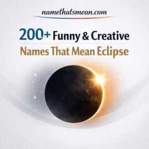 Names That Mean Eclipse