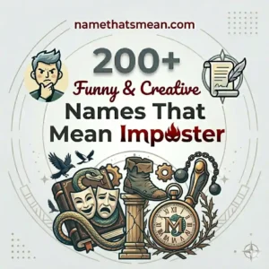 Names That Mean Imposter
