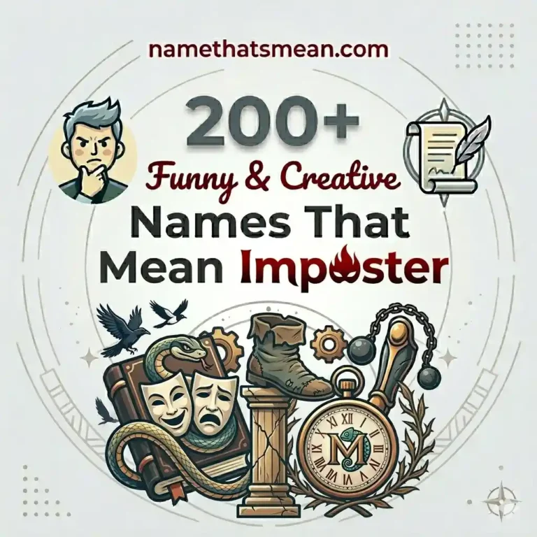 Names That Mean Imposter