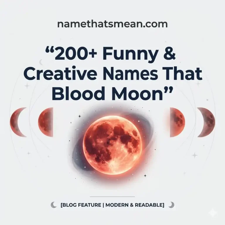 Names That Mean Blood Moon
