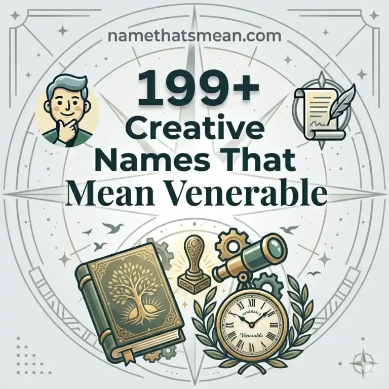 Names That Mean Venerable