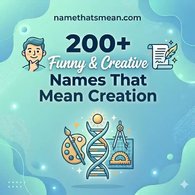 Names That Mean Creation